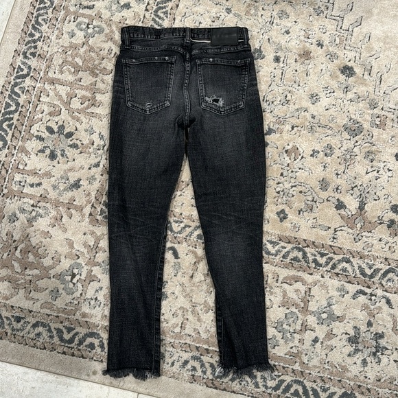 Moussy Vintage Cadet Li Howa Distressed Destroyed Cut off Skinny Ankle Jeans 26 - Picture 6 of 7